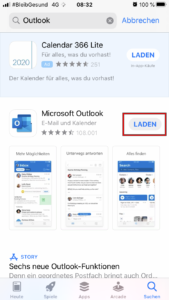 setting up outlook on iphone